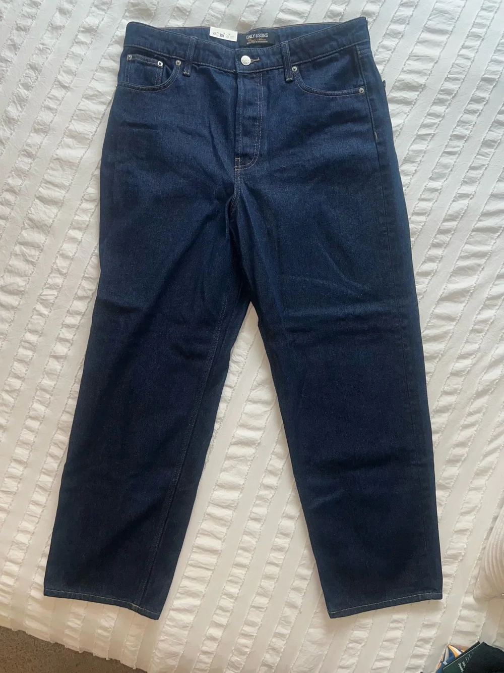 ONLY & SONS Men's Five Baggy Jeans - indigo